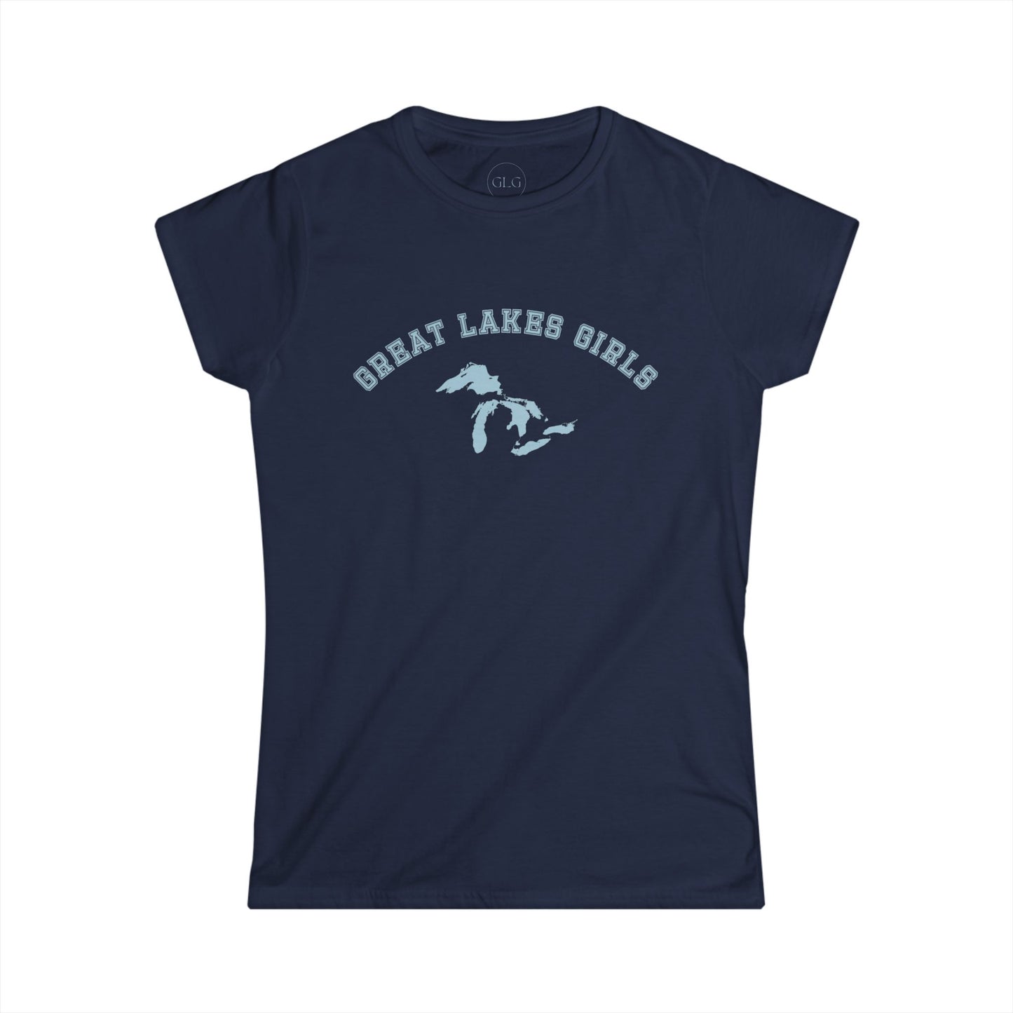 Women's Softstyle Tee Varsity (Lake Erie Blue) | Great Lakes Girls