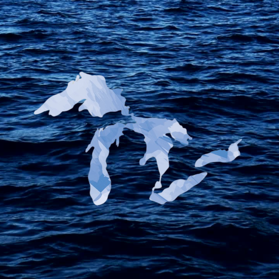 Watercolor Great Lakes Decal | 3x5