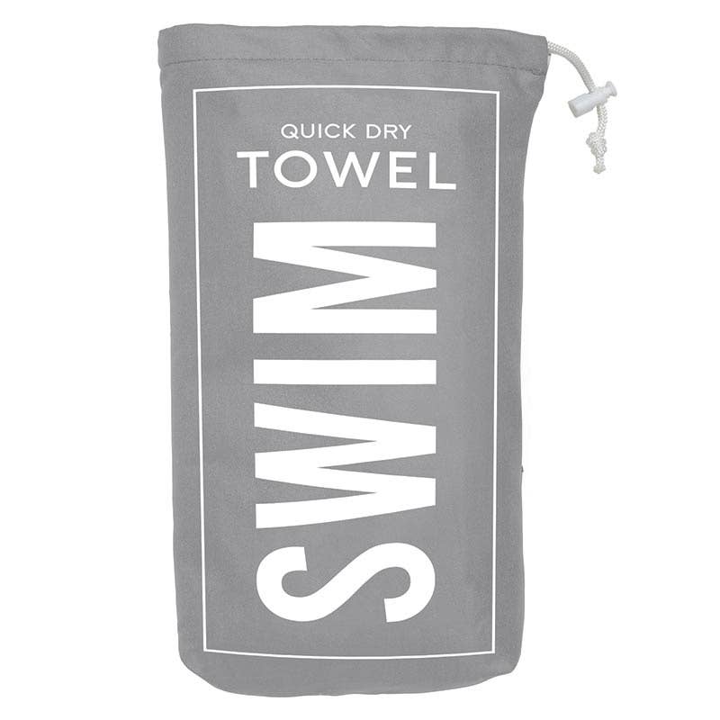 "Swim" Beach Towel Quick-Dry Microfiber
