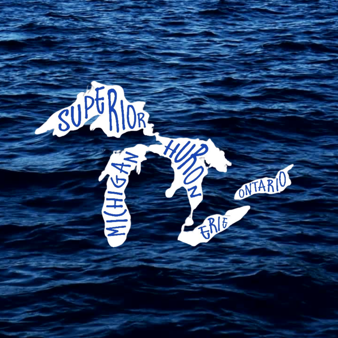Great Lakes with Text Decal | 5x7