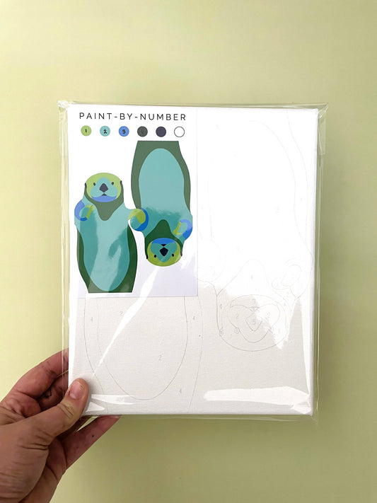 Otters Paint-By-Number (kit)