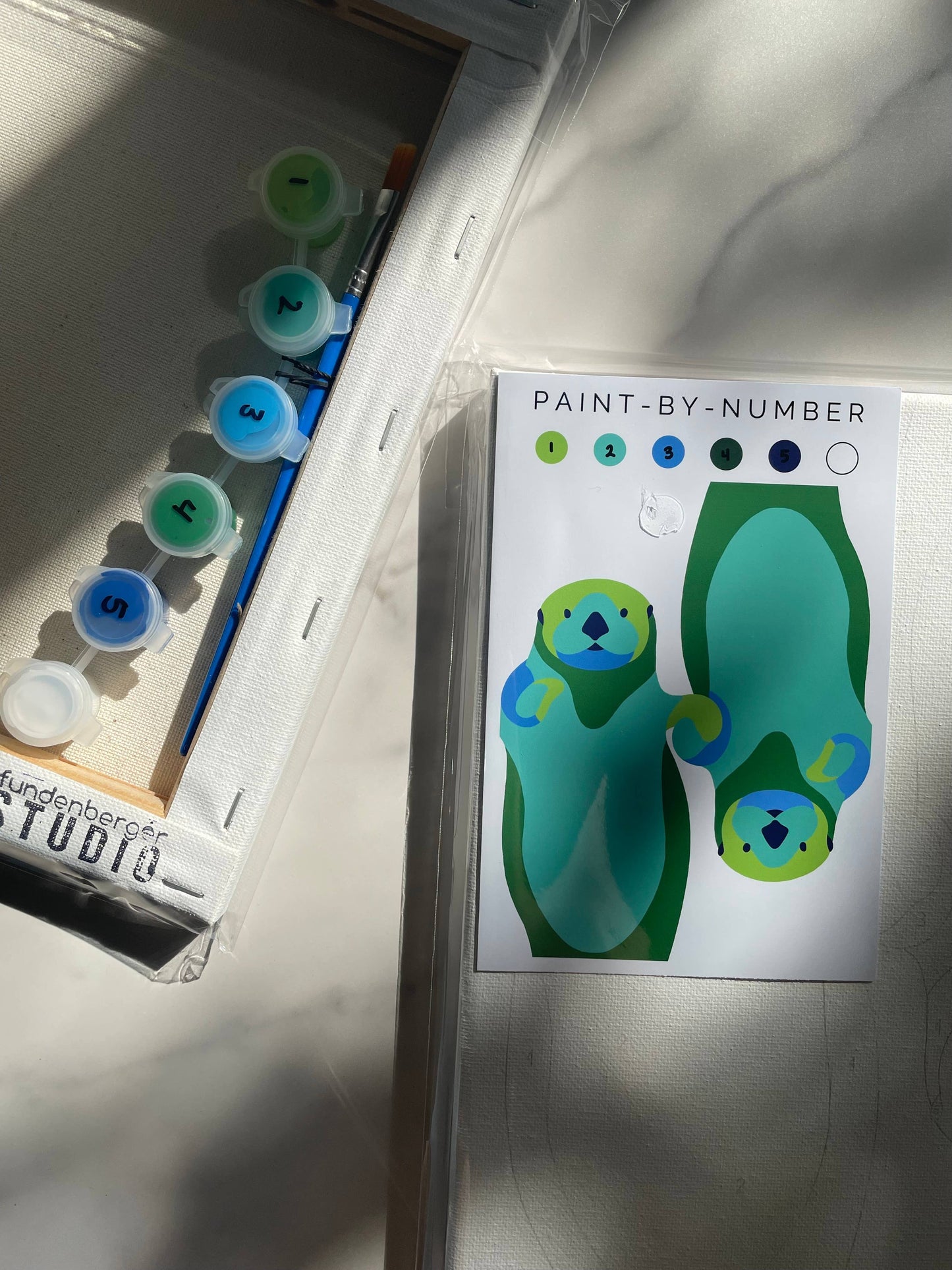 Otters Paint-By-Number (kit)