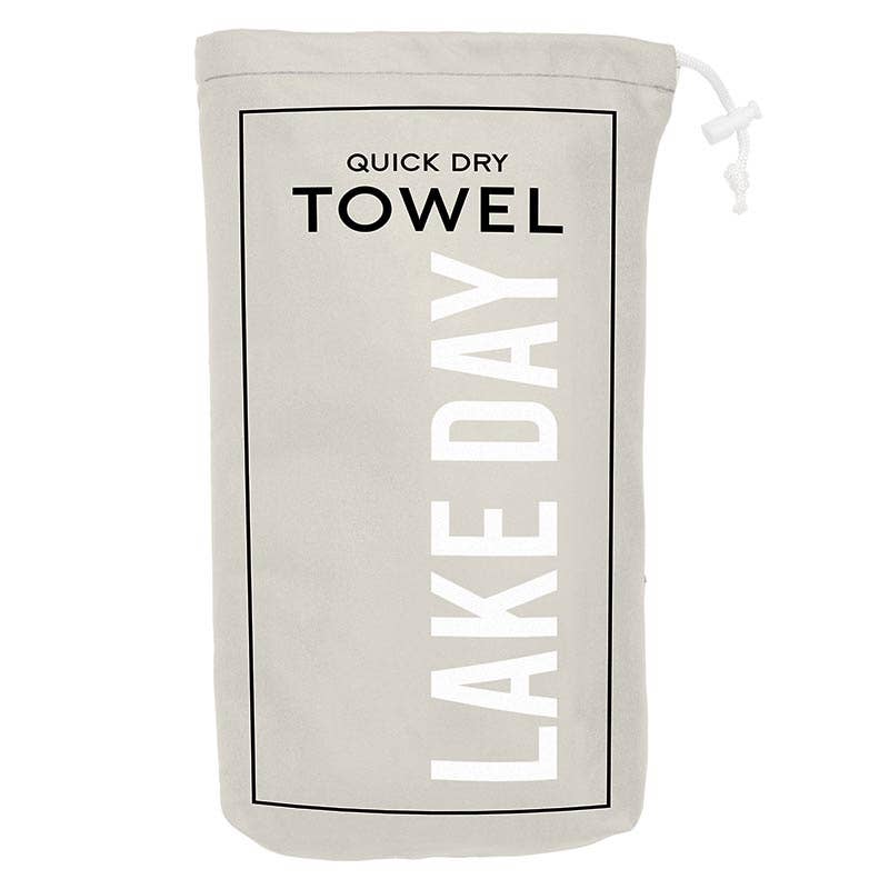"Lake Day" Beach Towel Quick-Dry Microfiber