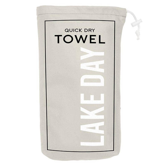 "Lake Day" Beach Towel Quick-Dry Microfiber