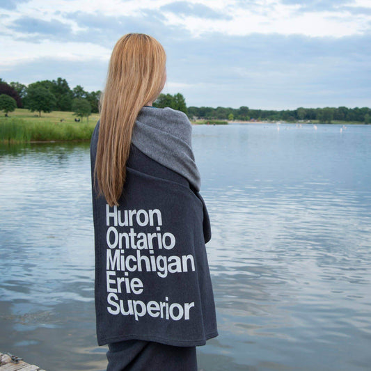 Great Lakes Blanket | Peninsulas (Cross Village, Michigan) - Great Lakes Girls, Ltd.