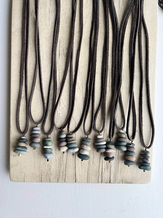Cairn Necklace (Great Lakes Beach Stones) - Great Lakes Girls, Ltd.