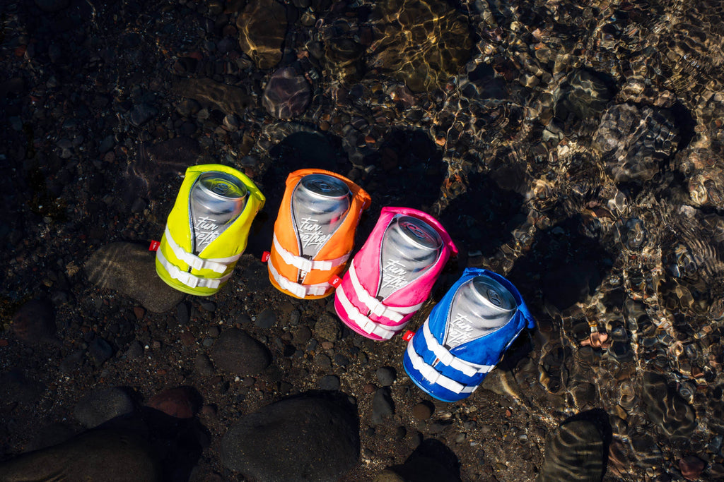 The Buoy: Insulated Can Cooler (Party Pink) - Great Lakes Girls, Ltd.