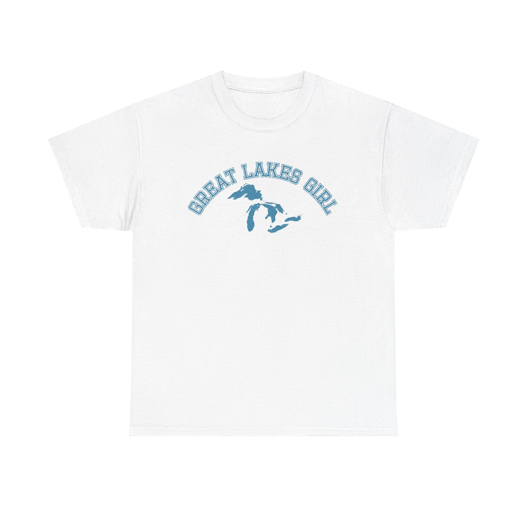 Great Lakes Girl Huron T-Shirt — Vintage Campus Tee