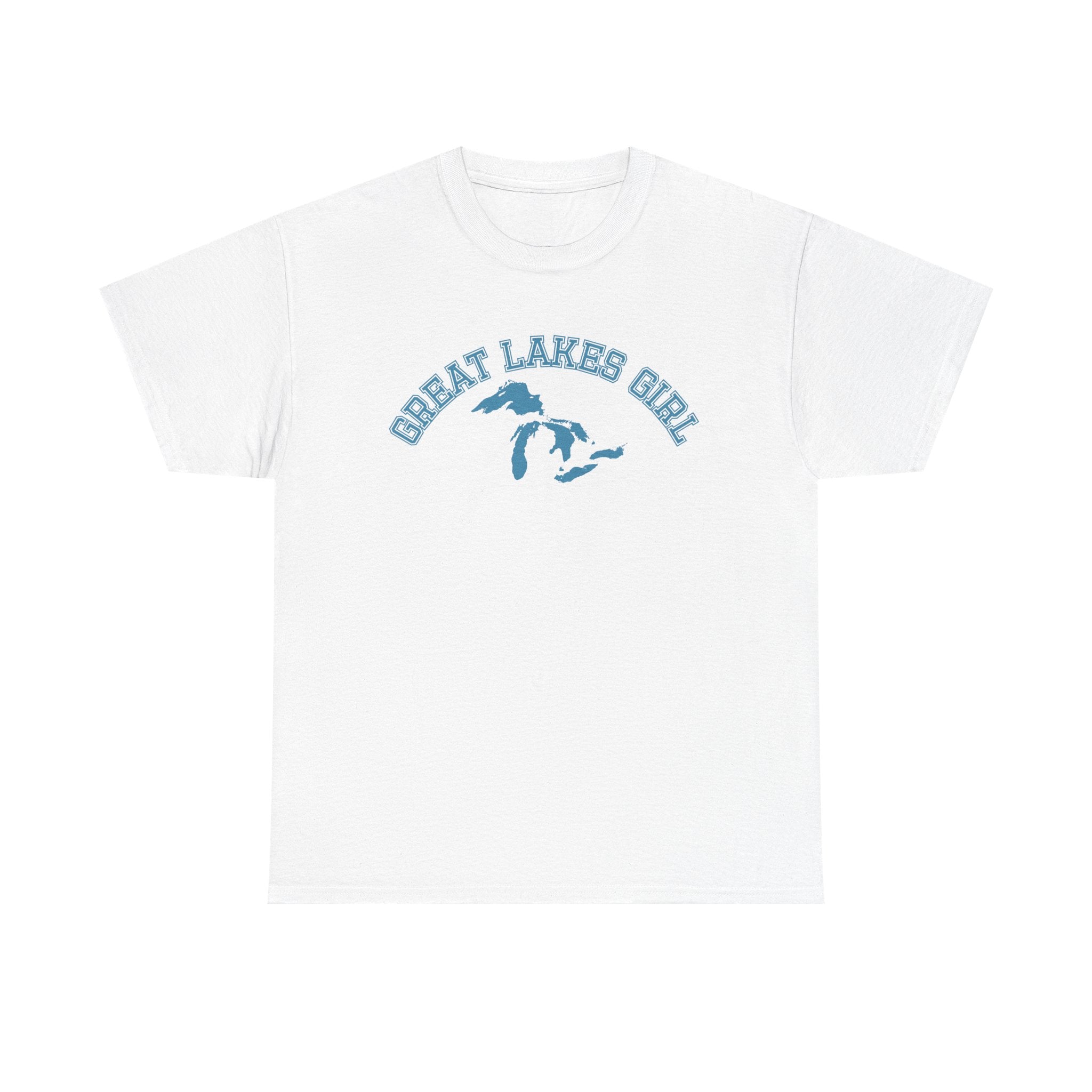Great Lakes Girl Huron T-Shirt — Vintage Campus Tee
