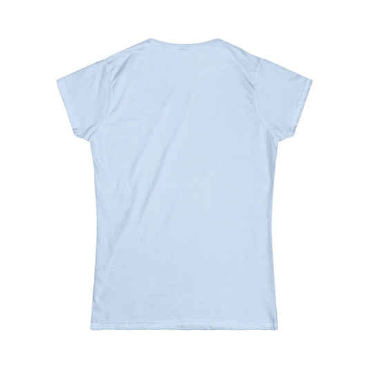 Women's Softstyle Tee Varsity (Lake Erie Blue) | Great Lakes Girls retro white