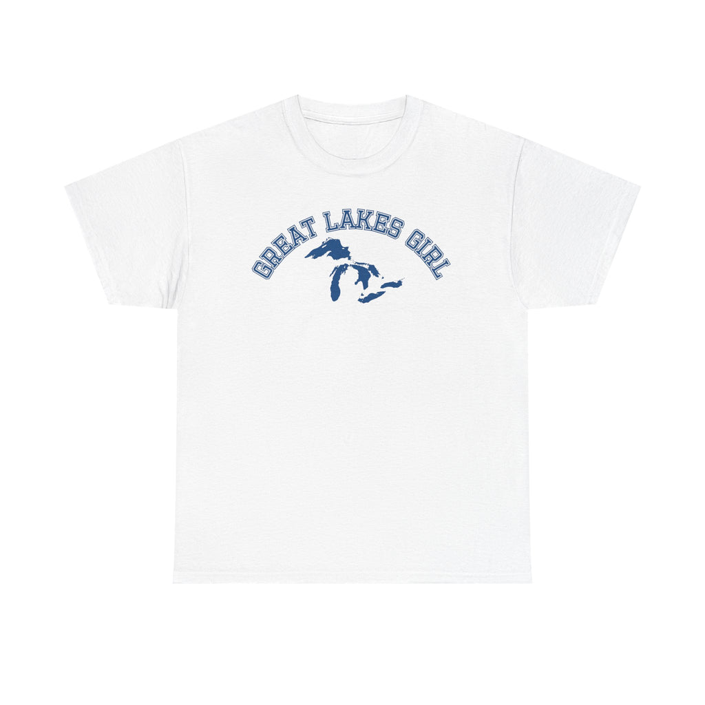 Great Lakes Girl Michigan T-Shirt — Vintage Campus Tee