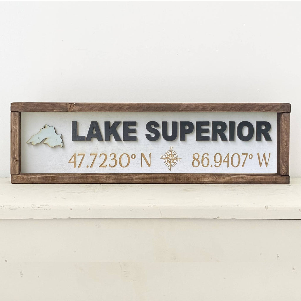 24x6 "Any" Lake Sign - Block Lettering Coordinate