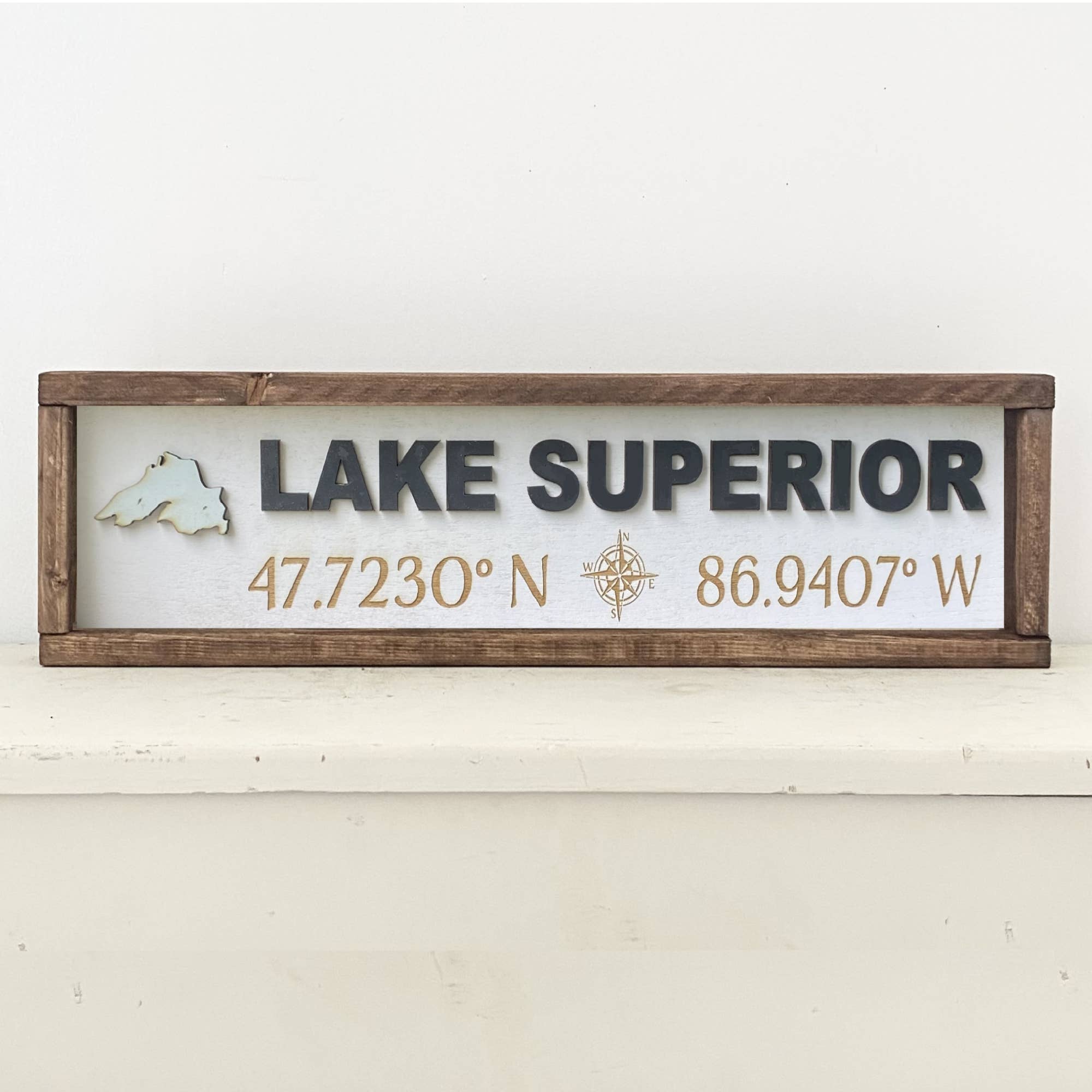 24x6 "Any" Lake Sign - Block Lettering Coordinate