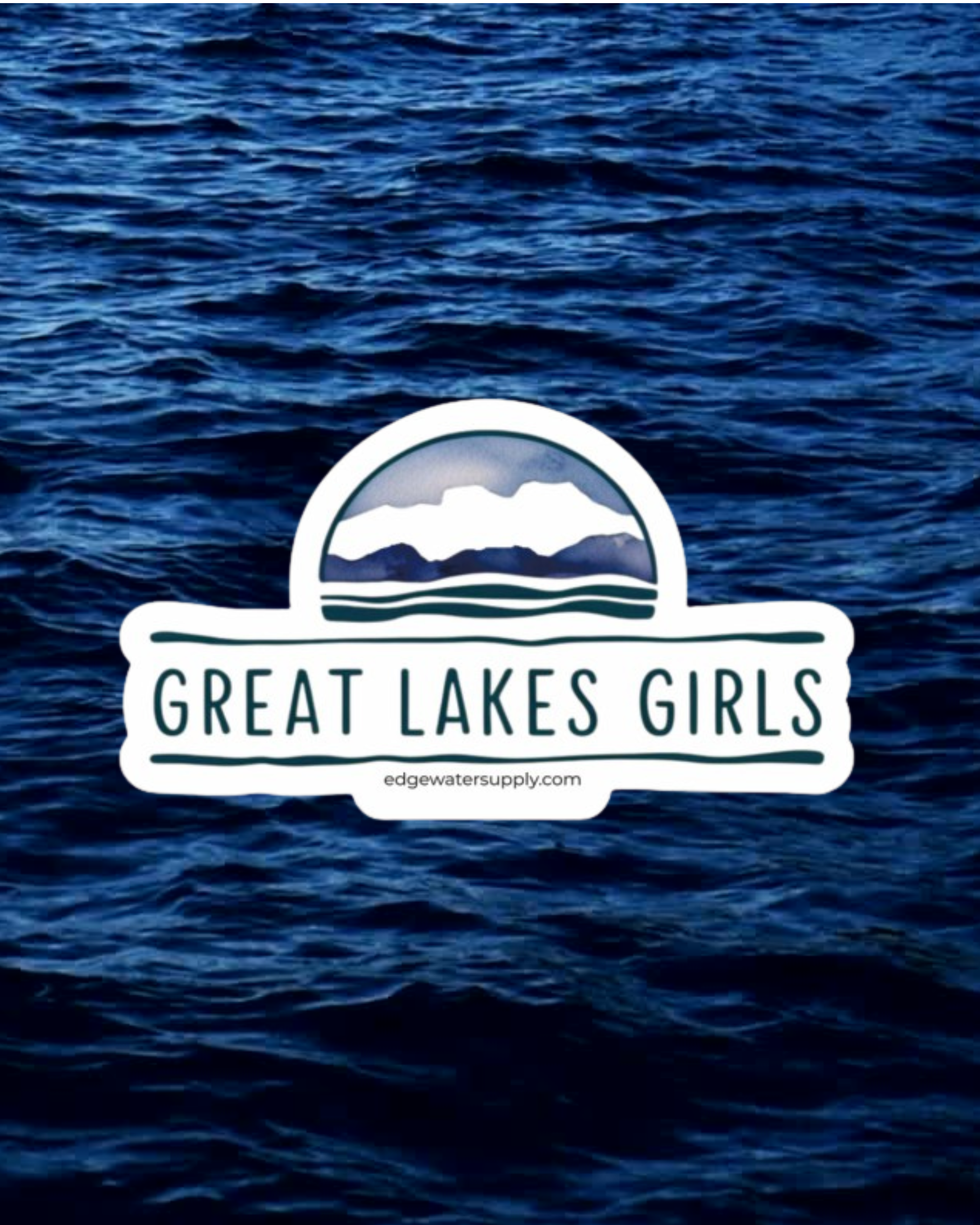 Great Lakes Girls Sticker (watercolor)