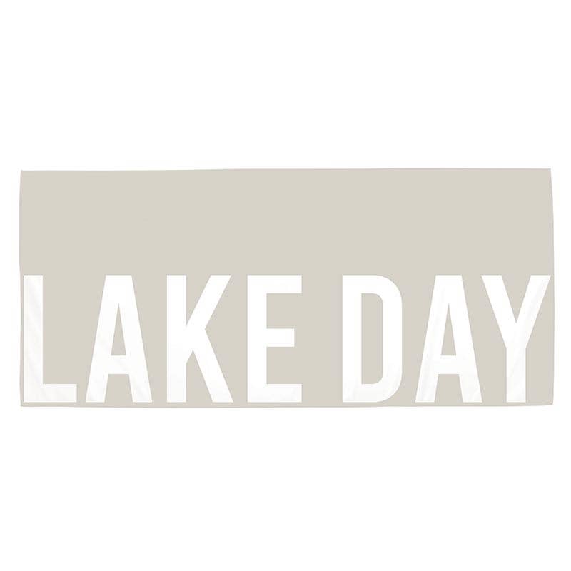 "Lake Day" Beach Towel Quick-Dry Microfiber