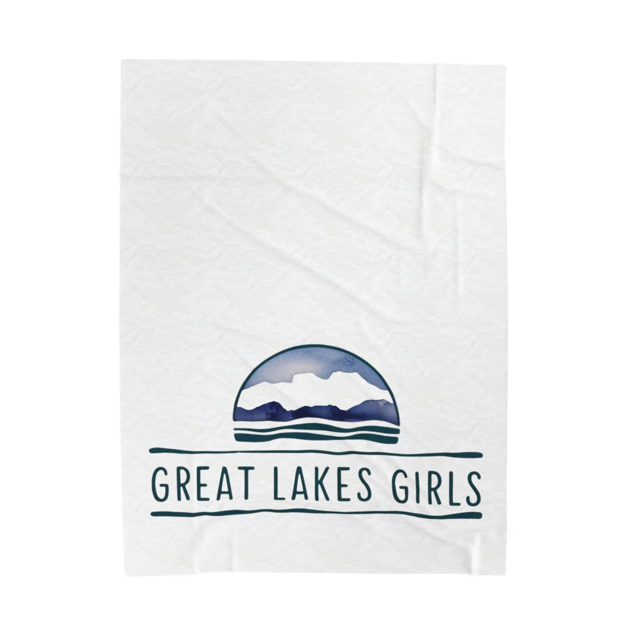 Velveteen Plush Blanket — “Great Lakes Girls” Cozy Throw Blanket