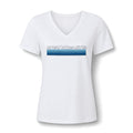 Great Lakes Girls V-Neck Tee — Lake Erie Heart