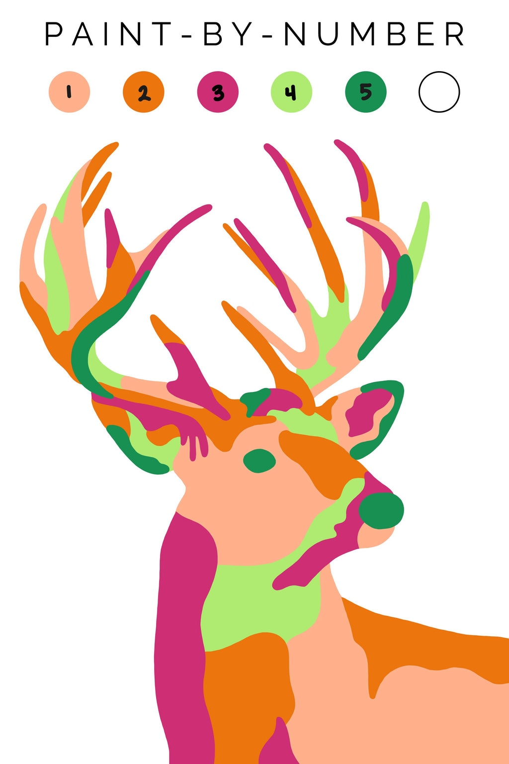 Deer Paint-By-Number (kit)