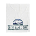 Velveteen Plush Blanket — “Great Lakes Girls” Cozy Throw Blanket