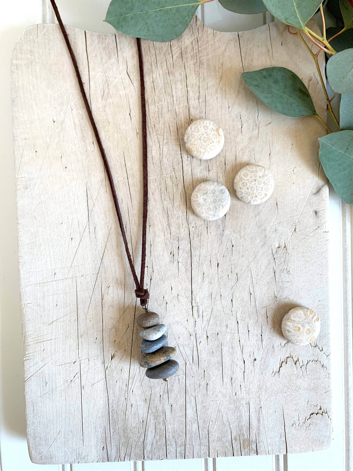 Cairn Necklace (Great Lakes Beach Stones) - Great Lakes Girls, Ltd.