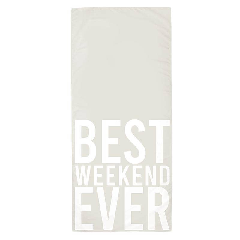 "Best Weekend Ever" Beach Towel Quick-Dry Microfiber