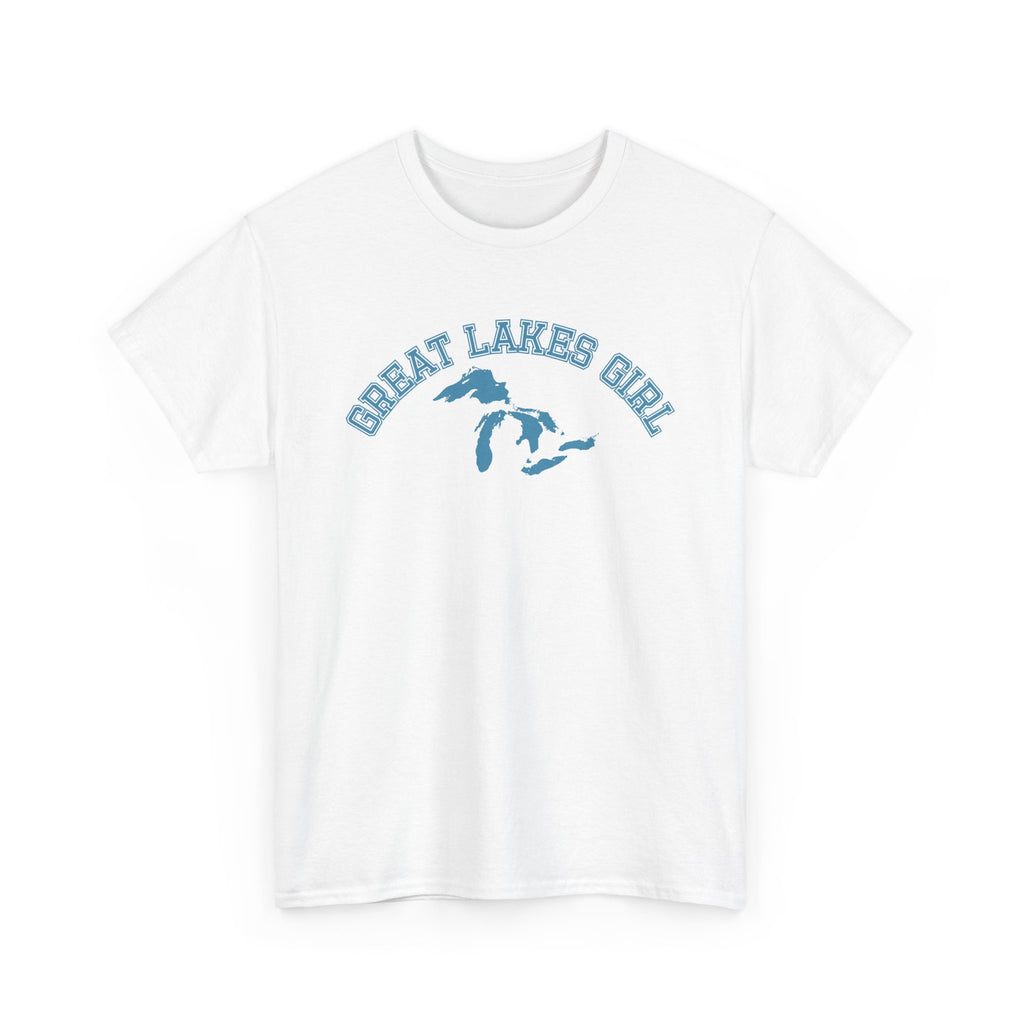 Great Lakes Girl Huron T-Shirt — Vintage Campus Tee