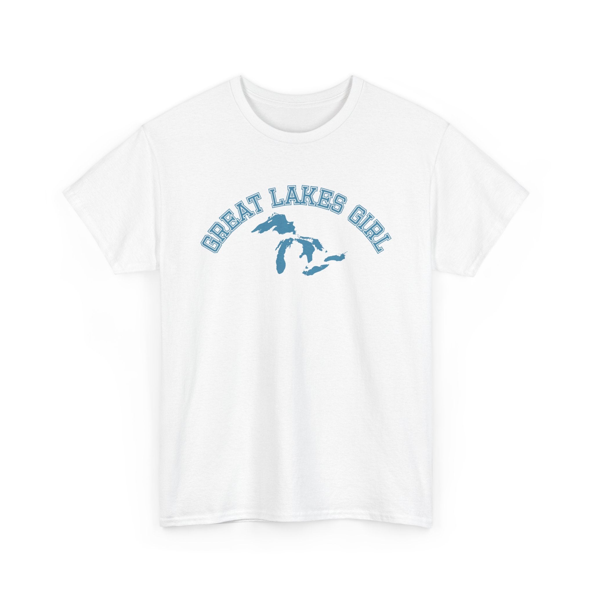 Great Lakes Girl Huron T-Shirt — Vintage Campus Tee