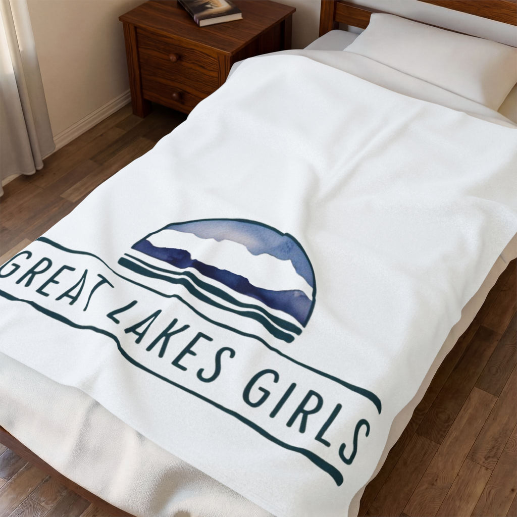 Velveteen Plush Blanket — “Great Lakes Girls” Cozy Throw Blanket
