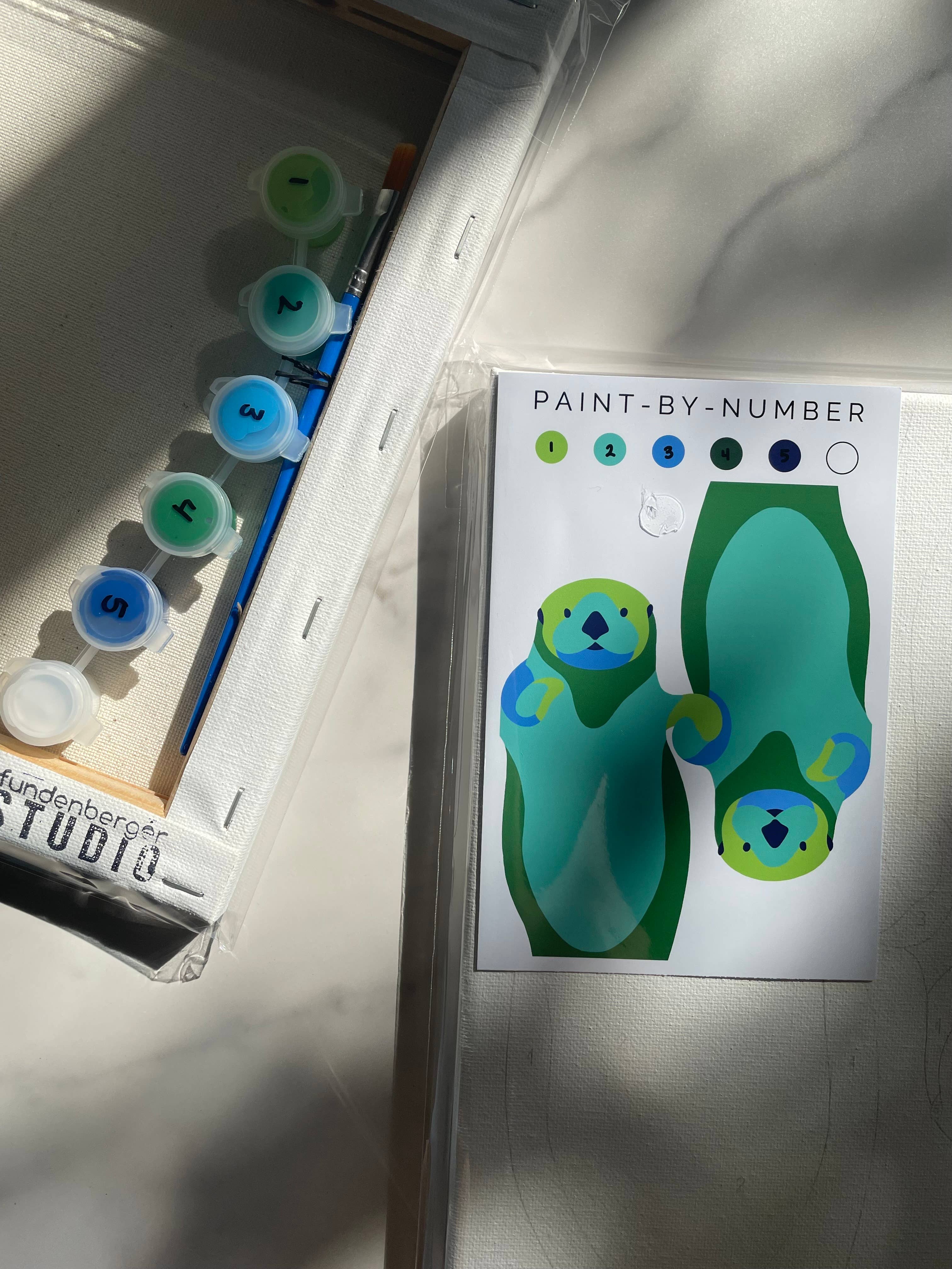 Otters Paint-By-Number (kit)