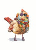 Bird in Scarf Art Print - Great Lakes Girls, Ltd.