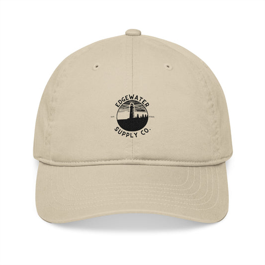 Vintage Embroidered Baseball Cap | Edgewater Supply Logo Black