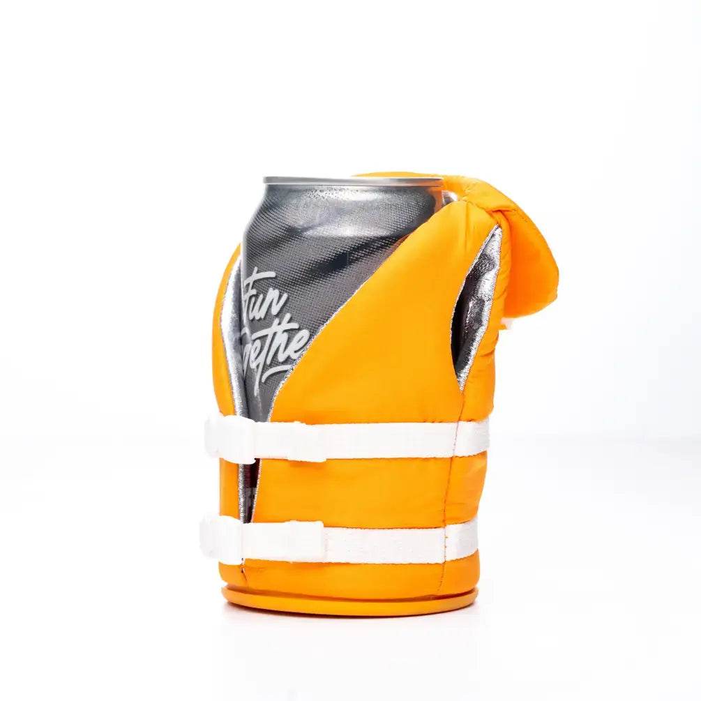 The Buoy: Insulated Can Cooler (Apricot) - Great Lakes Girls, Ltd.