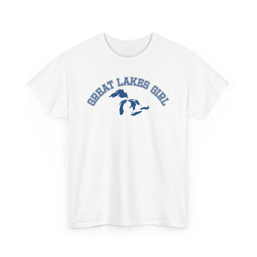 Great Lakes Girl Michigan T-Shirt — Vintage Campus Tee