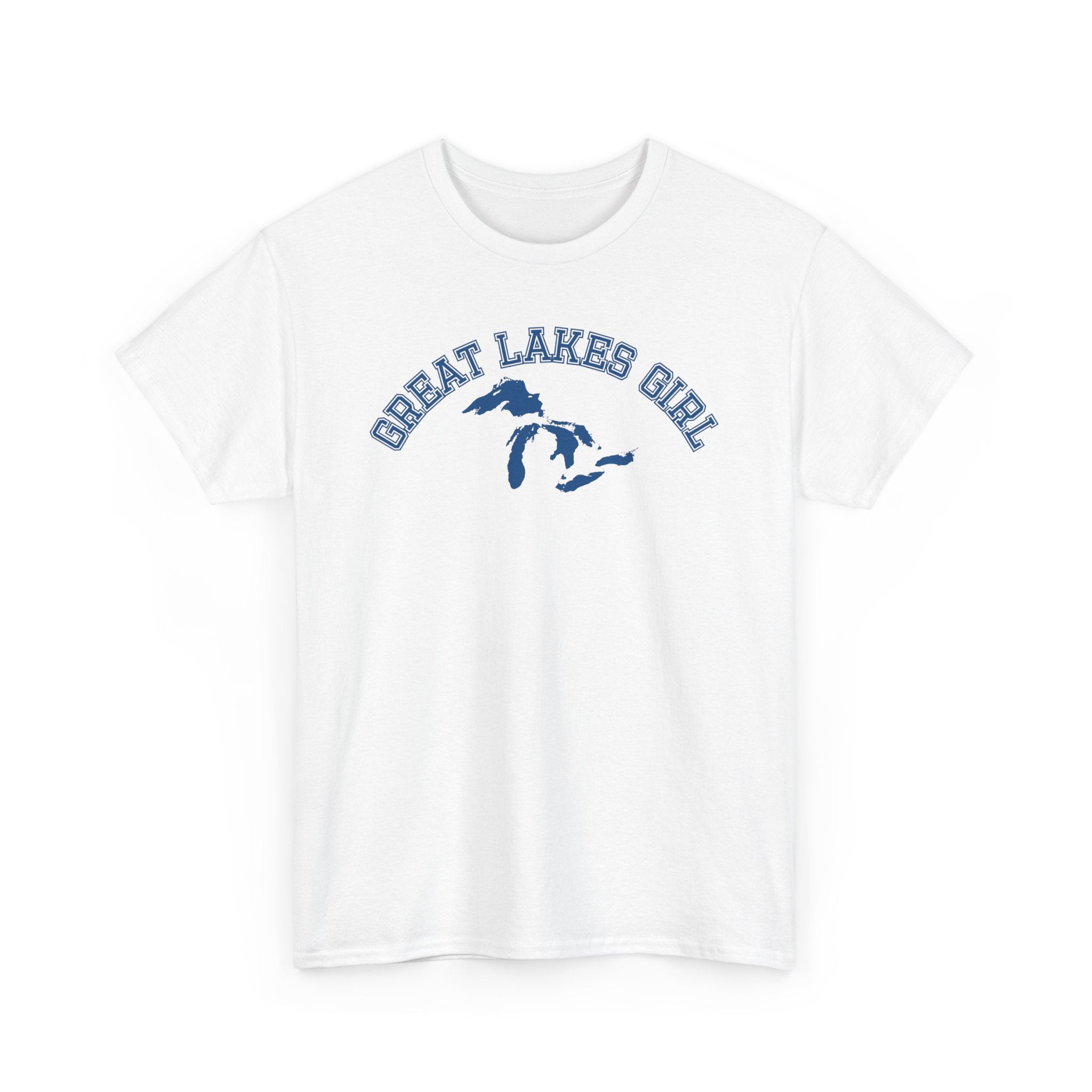 Great Lakes Girl Michigan T-Shirt — Vintage Campus Tee