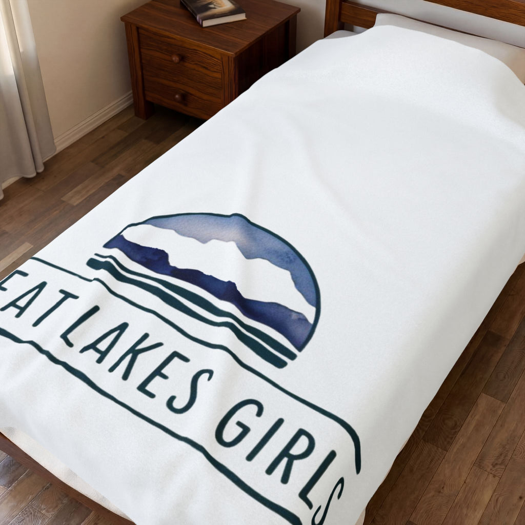 Velveteen Plush Blanket — “Great Lakes Girls” Cozy Throw Blanket