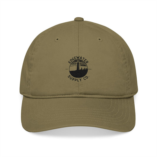 Vintage Embroidered Baseball Cap | Edgewater Supply Logo Black
