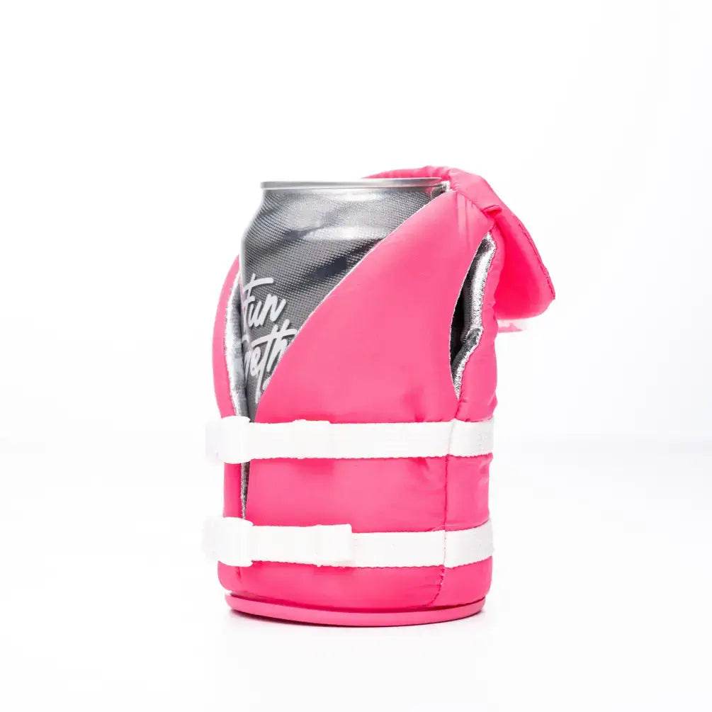 The Buoy: Insulated Can Cooler (Party Pink) - Great Lakes Girls, Ltd.