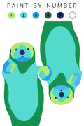 Otters Paint-By-Number (kit)