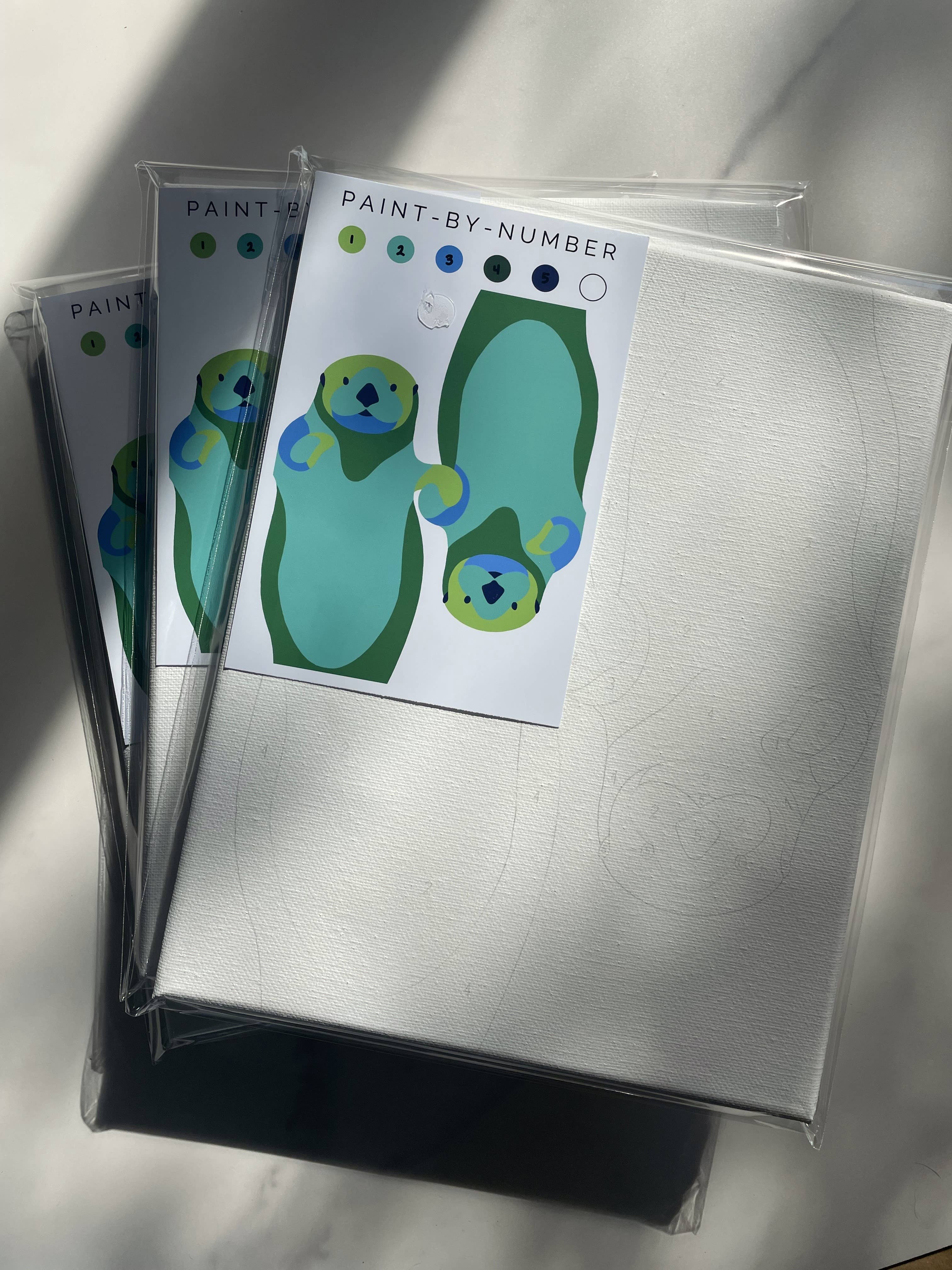Otters Paint-By-Number (kit)