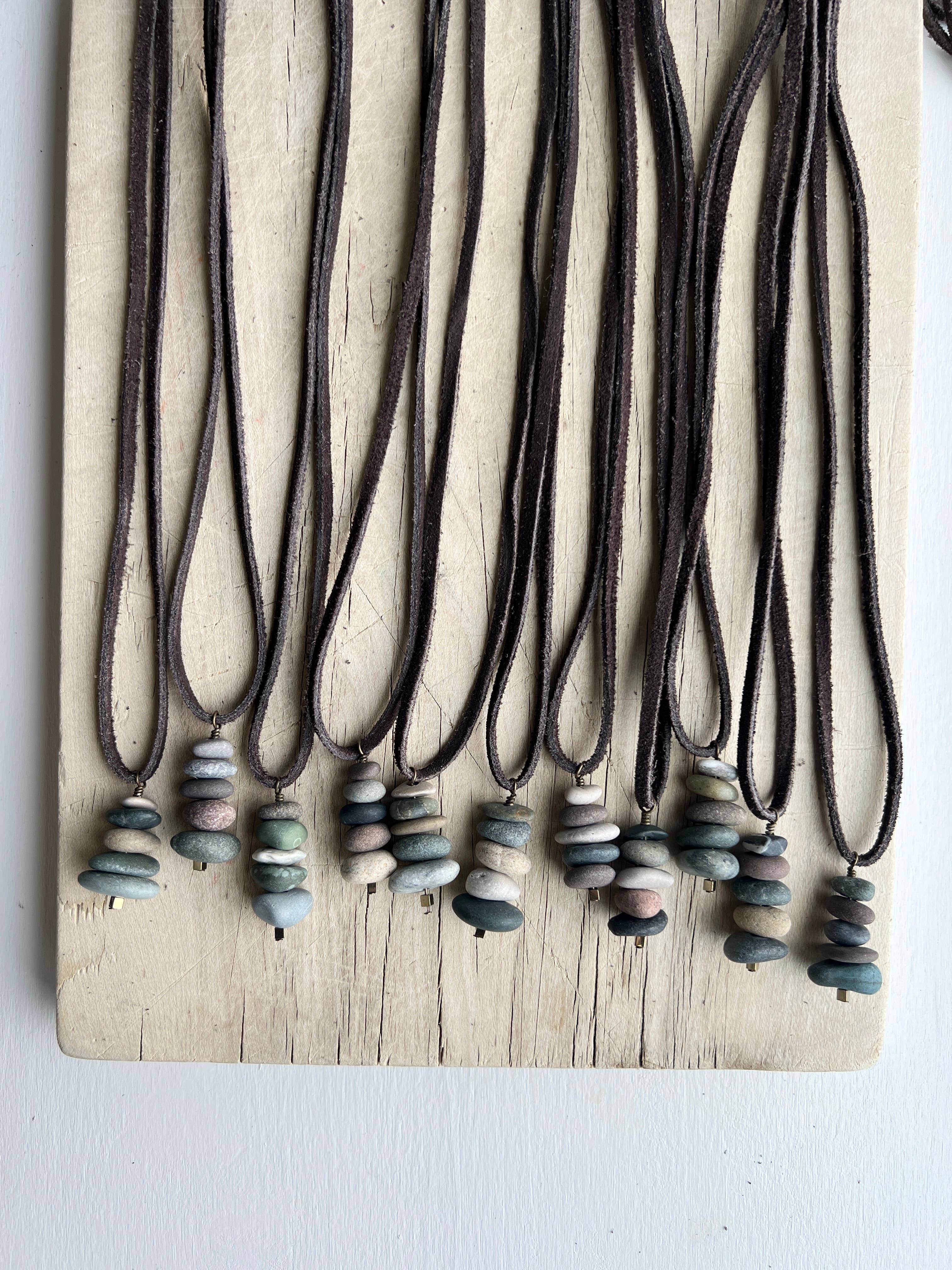 Cairn Necklace (Great Lakes Beach Stones) - Great Lakes Girls, Ltd.