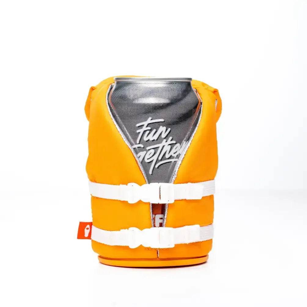 The Buoy: Insulated Can Cooler (Apricot) - Great Lakes Girls, Ltd.
