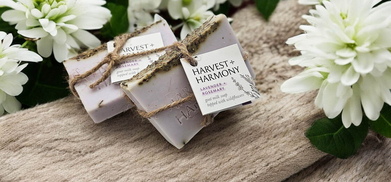 Lavender + Rosemary Goat Milk Soap handcrafted by Harvest + Harmony (Michigan) - Great Lakes Girls, Ltd.